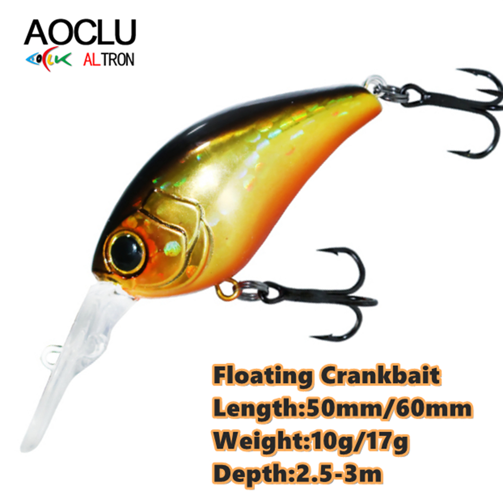 Fishing Lure Topwater - AOCLU-Leurre méné flottant rigide avec hameçon