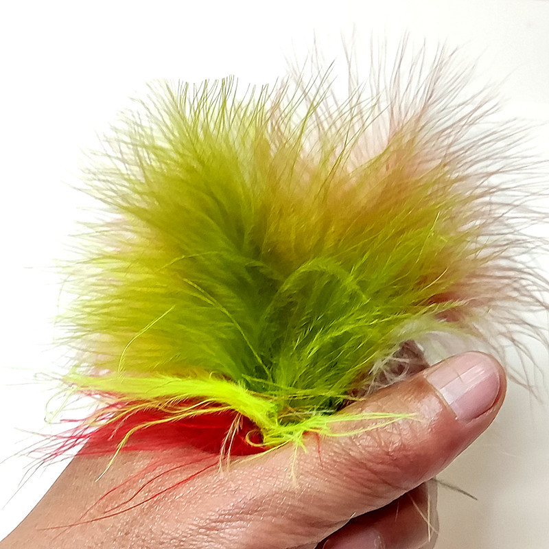 Fishing Lure Spoon - 50 plumes de dinde marabout sélectionnées