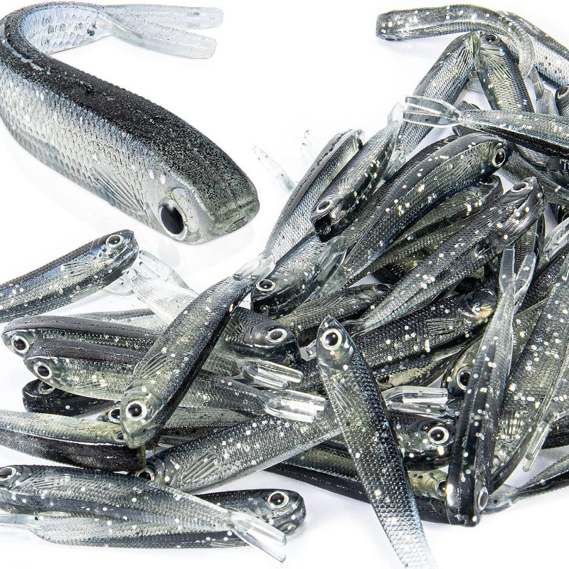Fishing Lure Soft Plastic - 10/20/30 Pièces Leurre Souple Minnow à