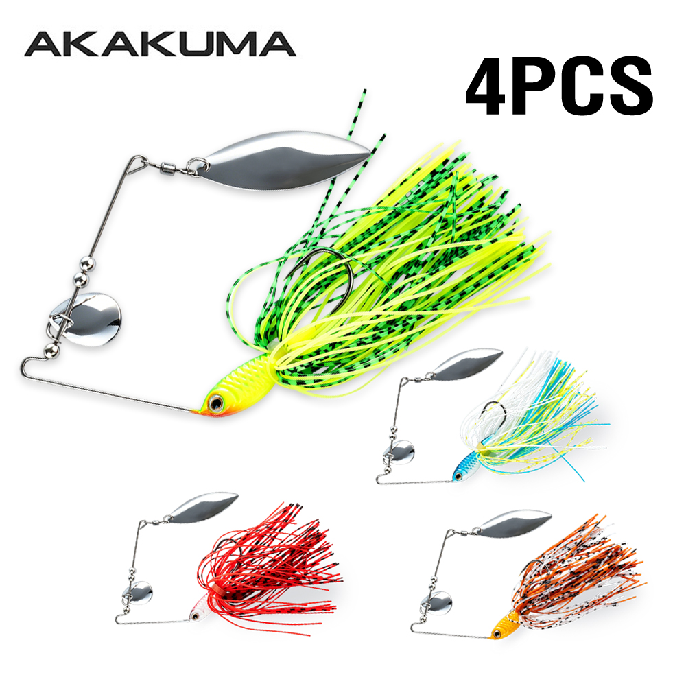 Lot de 4 leurres de pêche spin - Fishing Lure Blade Bait avis et prix