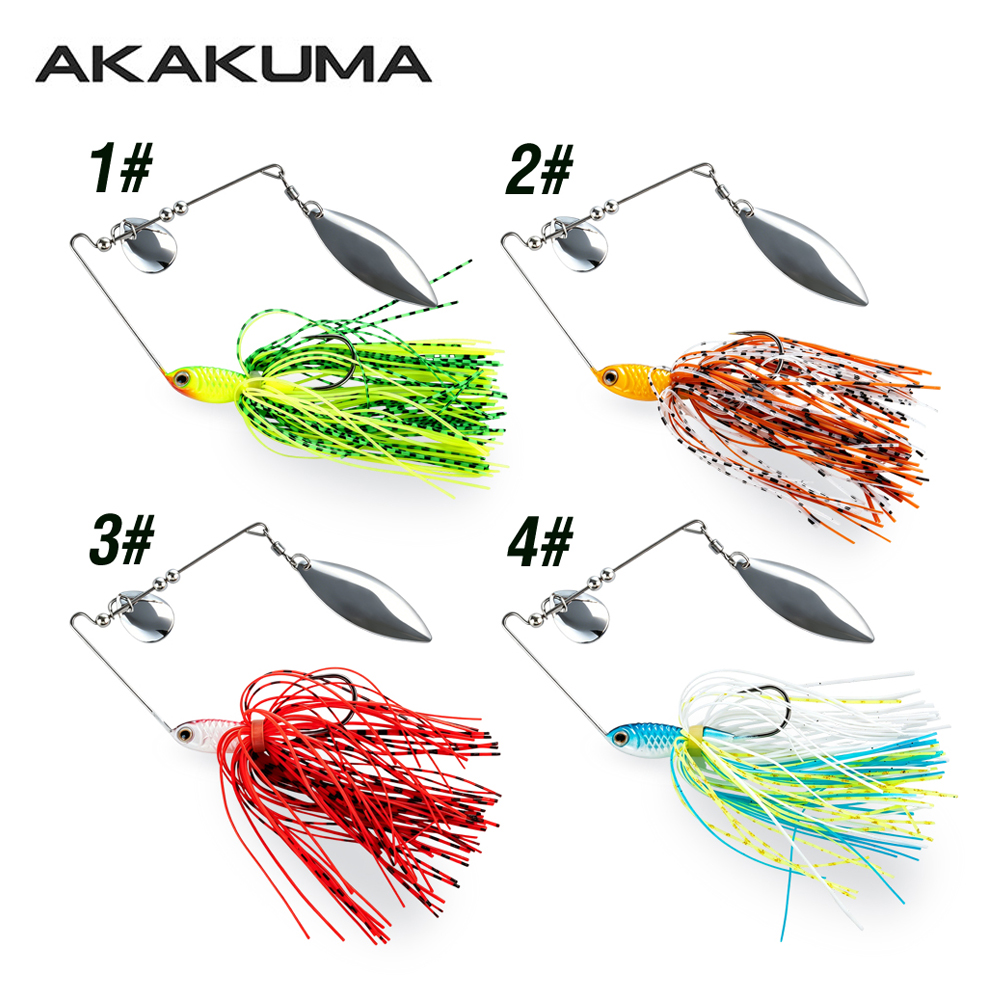 Lot de 4 leurres de pêche spin - Fishing Lure Blade Bait avis et prix