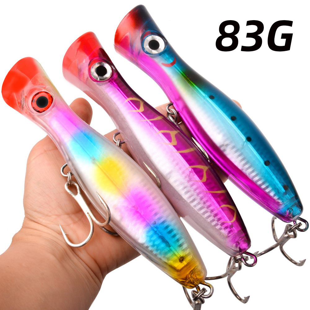 1pc 43g/83g grand Popper flott - Fishing Lure Popper avis et prix