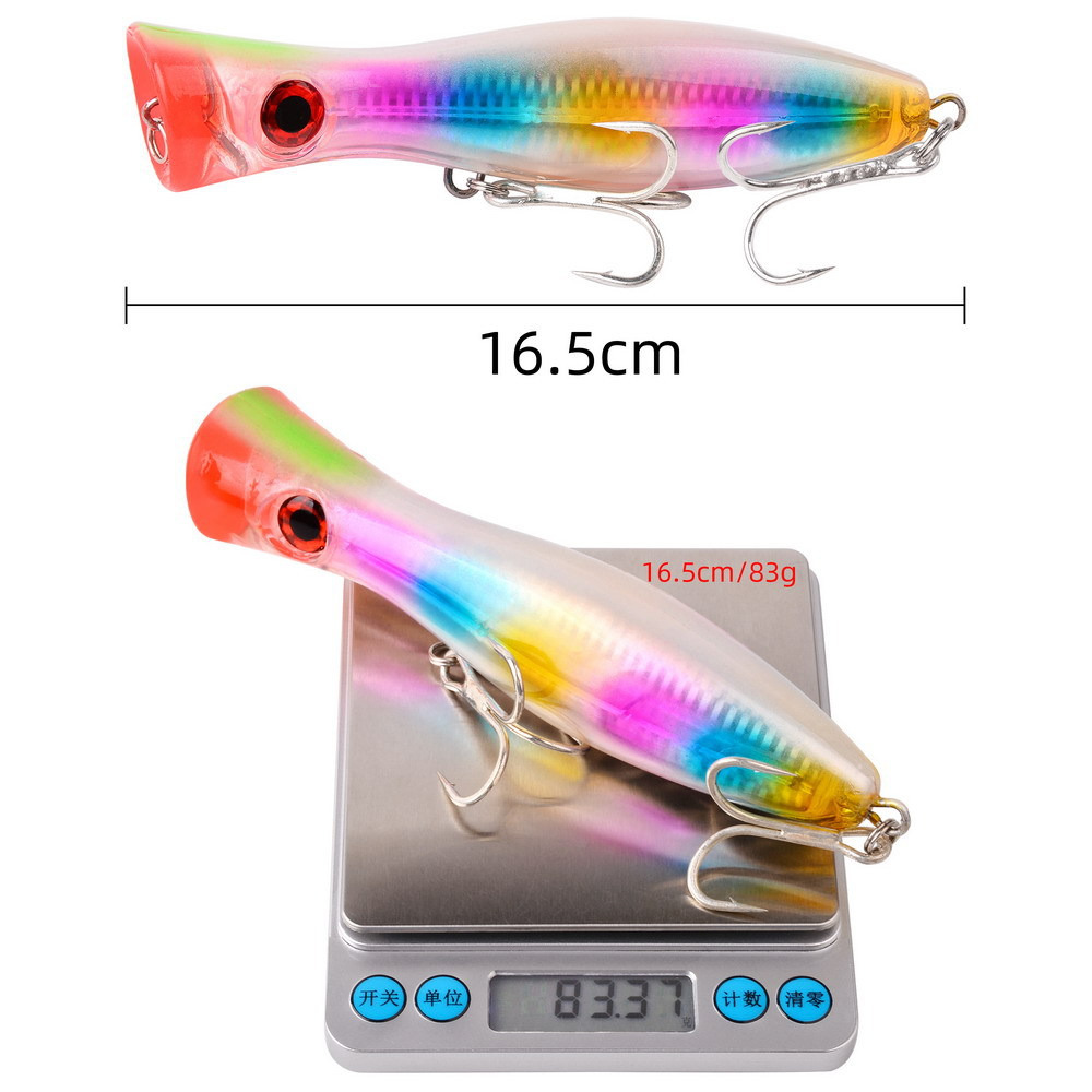 1pc 43g/83g grand Popper flott - Fishing Lure Popper avis et prix