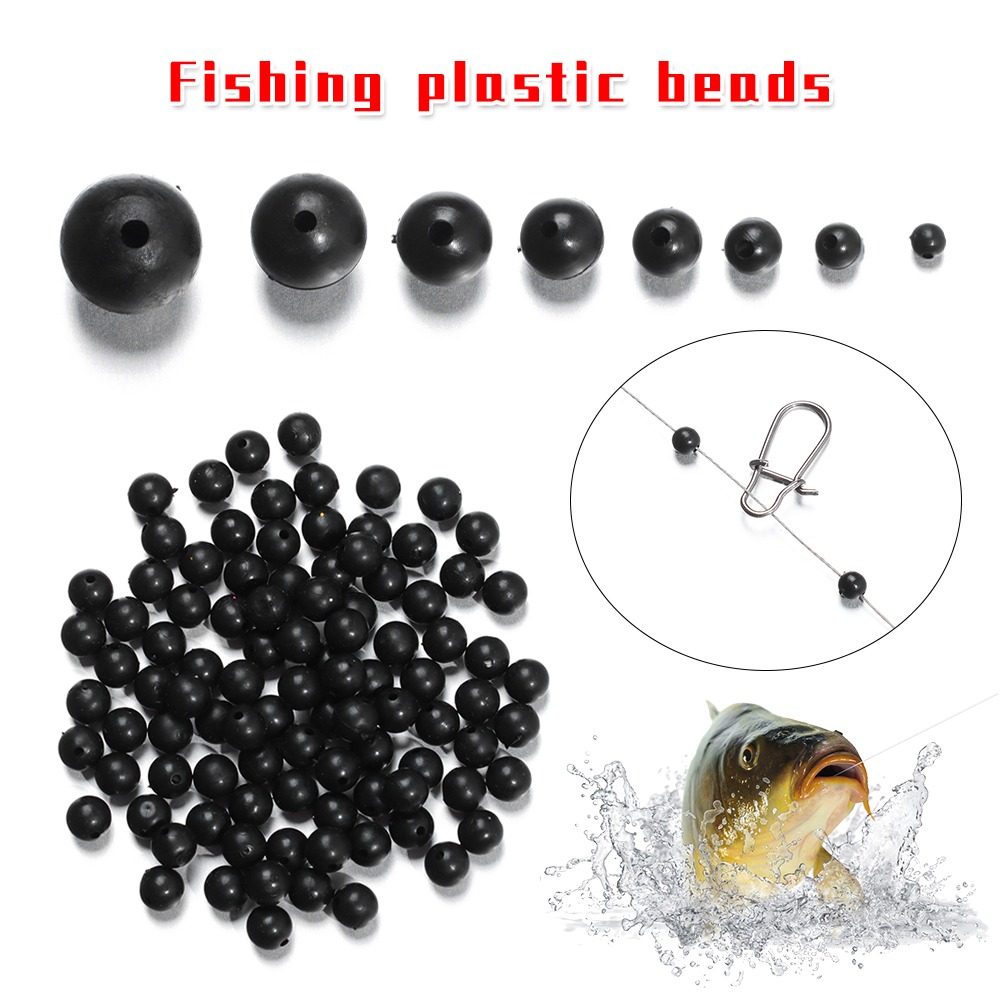 Perles de pêche noires rondes  - Fishing Lure Soft Plastic avis et prix