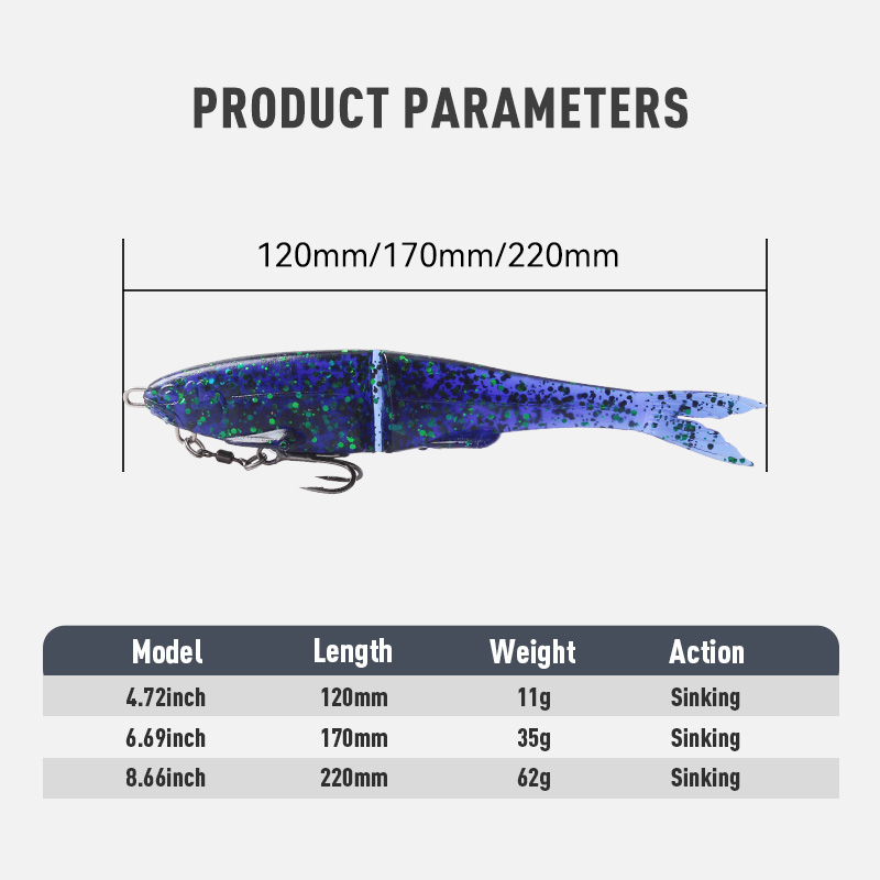 1pc Leurre souple articulé cou - Fishing Lure Swimbait avis et prix