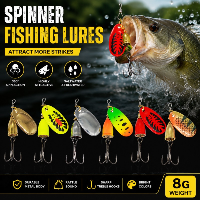 Leurre de pêche spinner 8g, la - Fishing Lure Blade Bait avis et prix
