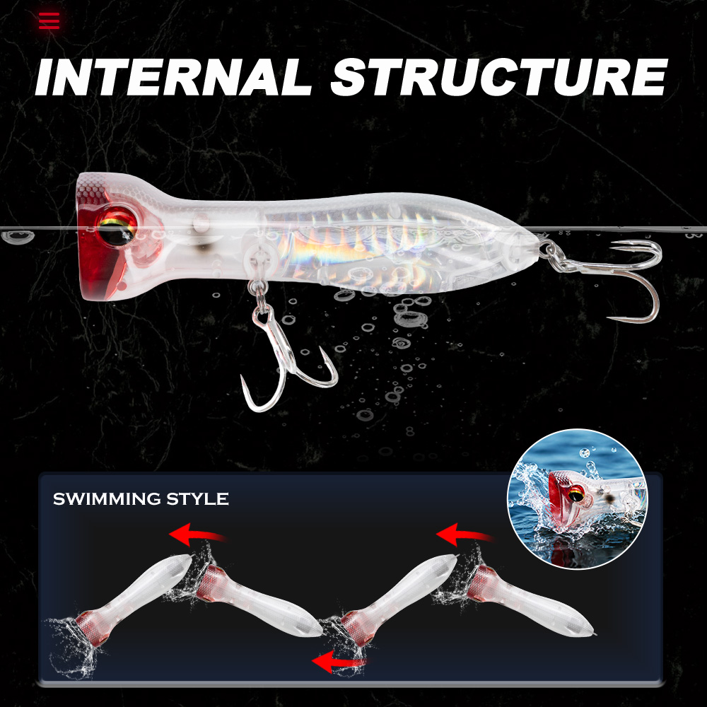 Leurre de pêche flottant de su - Fishing Lure Popper avis et prix